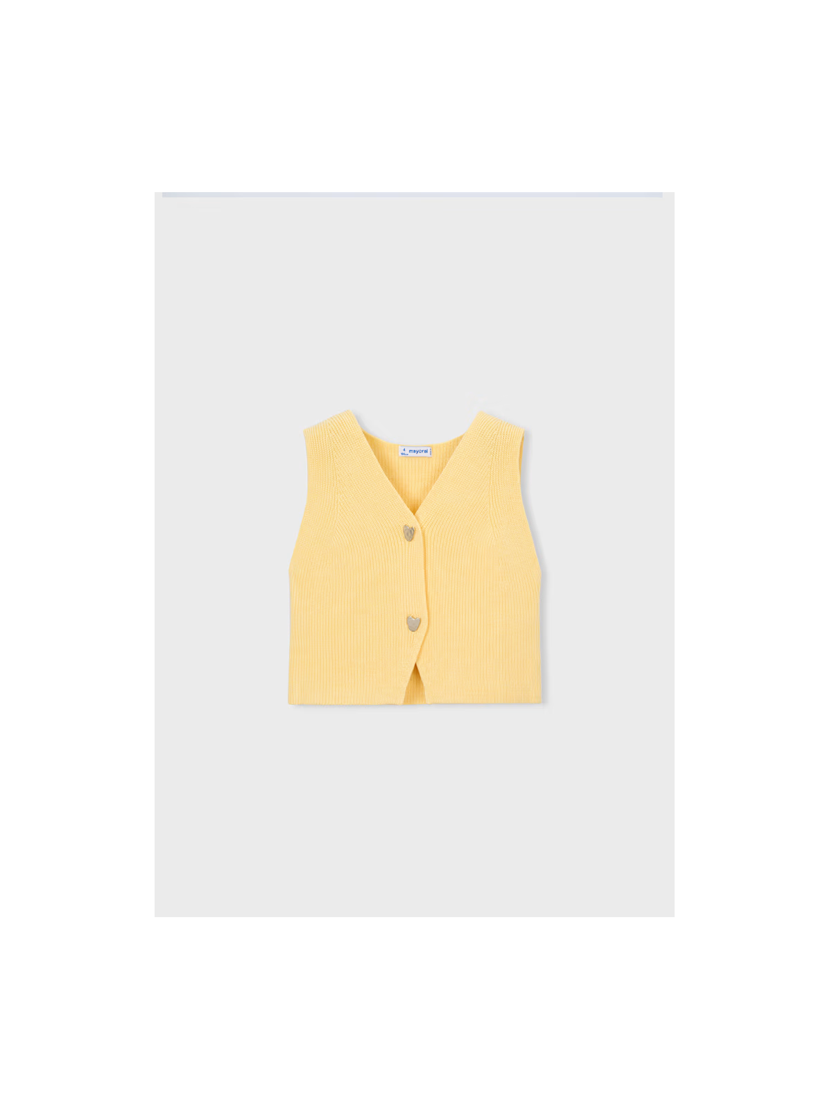 MAYORAL KOSZULKA BLUZKA DZINIOWA NA  RAMIĄCZKACH ŻÓŁTY 3385/84