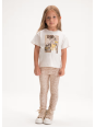 MAYORAL KOMPLET DLA DZIEWCZYNKI KOSZULKA NA KRÓTKI RĘKAW LEGINSY 3727/36