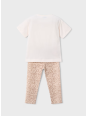 MAYORAL KOMPLET DLA DZIEWCZYNKI KOSZULKA NA KRÓTKI RĘKAW LEGINSY 3727/36