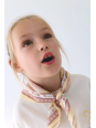 MAYORAL KOSZULKA NA KRÓTKI RĘKAW DLA DZIEWCZYNKI KREM CHUSTKA 3009/88