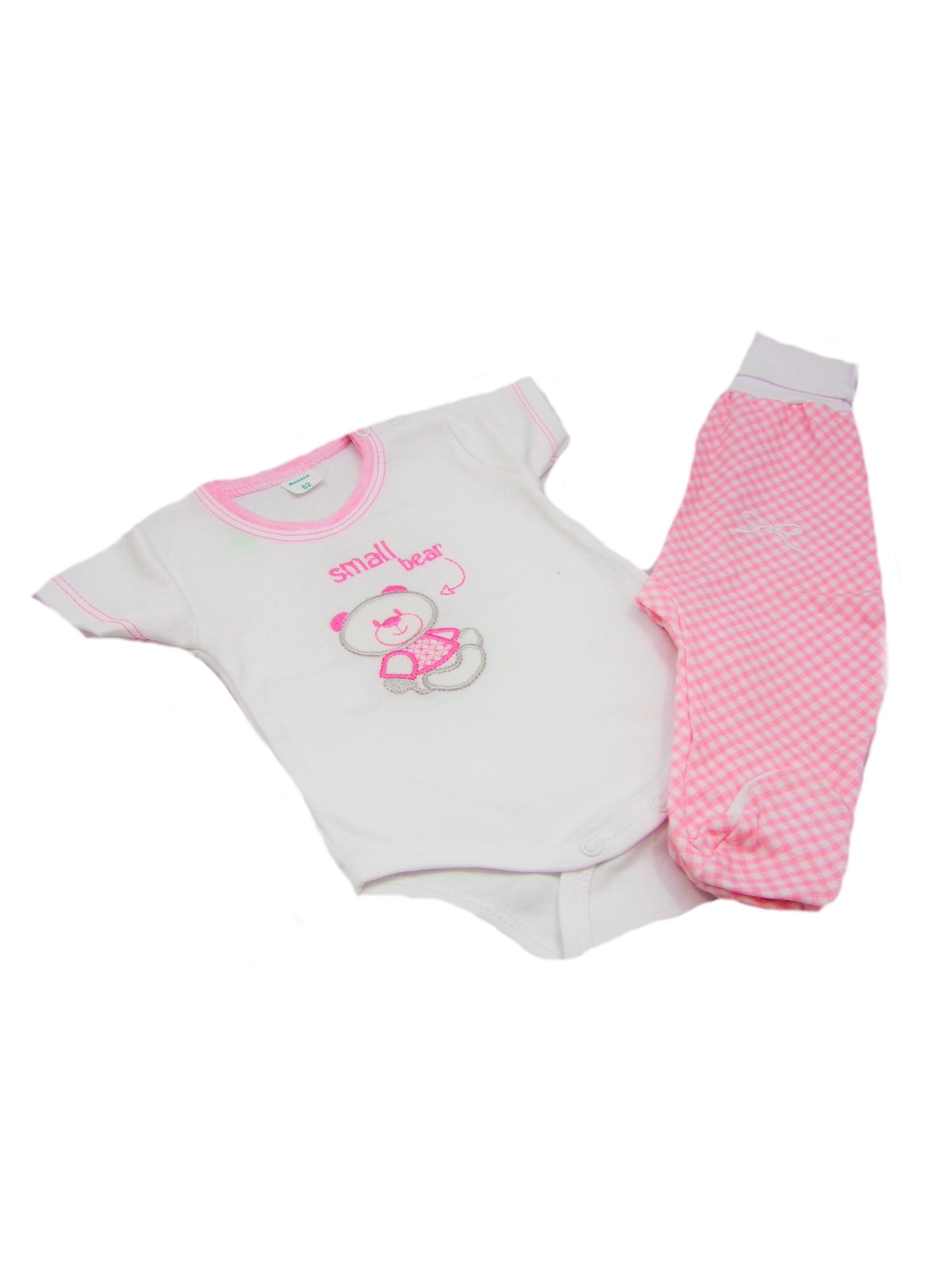 KOMPLET PIŻAMA DLA DZIEWCZYNKI BODY PLUS PÓŁŚPIOCHY MAŁGOSIA