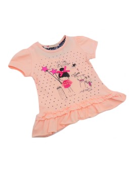 KOMPLET LETNI DLA DZIEWCZYNKI BLUZKA PLUZ LEGINSY P18129