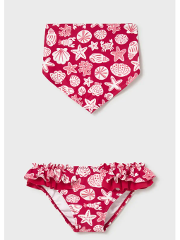 MAYORAL BABY  MAJTKI KĄPIELOWE CHUSTKA WZORY CZERWONE  1657/79