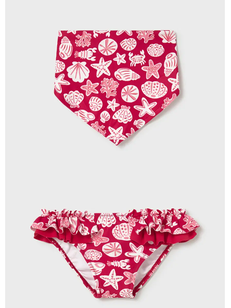 MAYORAL BABY  MAJTKI KĄPIELOWE CHUSTKA WZORY CZERWONE  1657/79