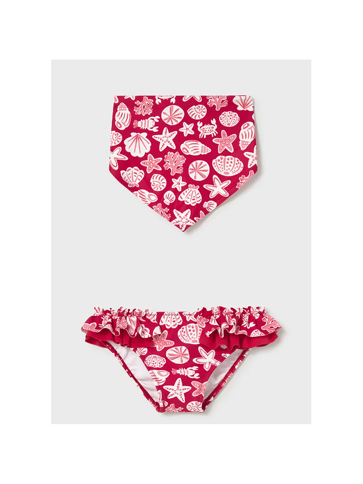 MAYORAL BABY  MAJTKI KĄPIELOWE CHUSTKA WZORY CZERWONE  1657/79