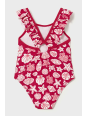 MAYORAL BABY  STRÓJ KĄPIELOWY JEDNOCZĘŚCIOWY CZERWONY FALABANKA 1754/20