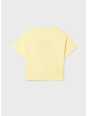MAYORAL KOSZULKA NA KRÓTKI RĘKAW DLA DZIEWCZYNKI ŻÓŁTA CYTRYNKI 6009/93