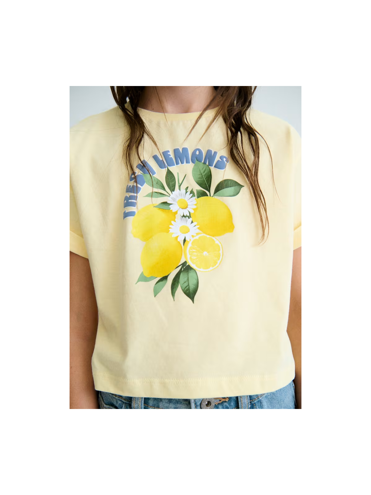 MAYORAL KOSZULKA NA KRÓTKI RĘKAW DLA DZIEWCZYNKI ŻÓŁTA CYTRYNKI 6009/93