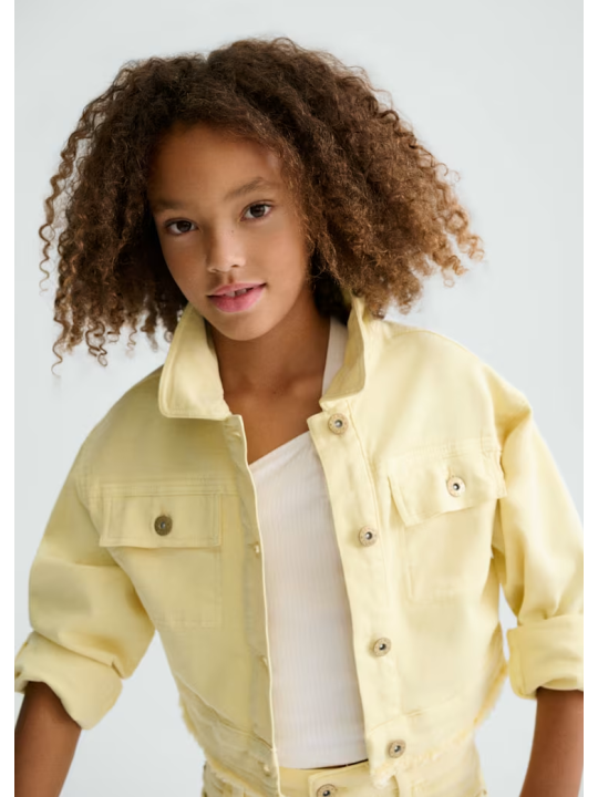 MAYORAL KURTKA KATANA JEANSOWA DLA DZIEWCZYNY ŻÓŁTA 6407/93