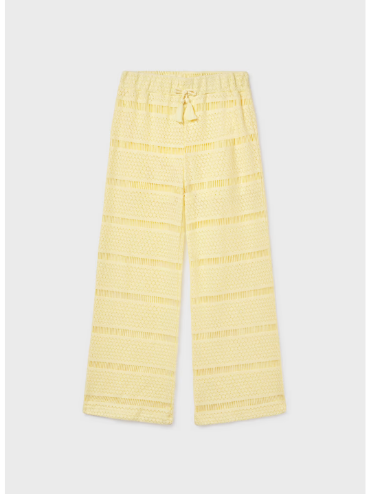 MAYORAL SPODNIE AŻUROWE DLA DZIEWCZYNY ŻÓŁTE 6550/34