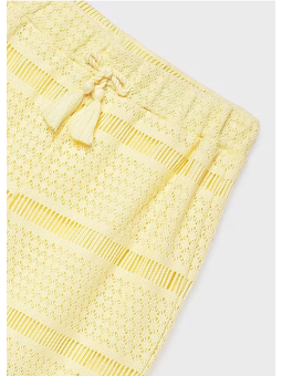 MAYORAL SPODNIE AŻUROWE DLA DZIEWCZYNY ŻÓŁTE 6550/34