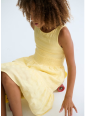 MAYORAL SUKIENKA DLA DZIEWCZYNY Z WYCIĘCIEM NA PLECACH ŻÓŁTA 6913/93