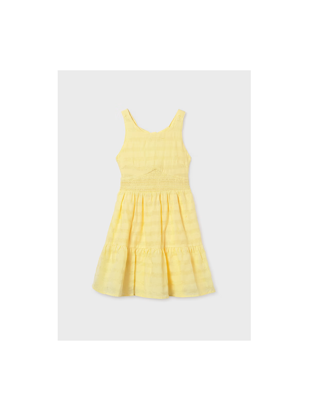 MAYORAL SUKIENKA DLA DZIEWCZYNY Z WYCIĘCIEM NA PLECACH ŻÓŁTA 6913/93