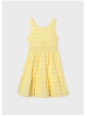 MAYORAL SUKIENKA DLA DZIEWCZYNY Z WYCIĘCIEM NA PLECACH ŻÓŁTA 6913/93