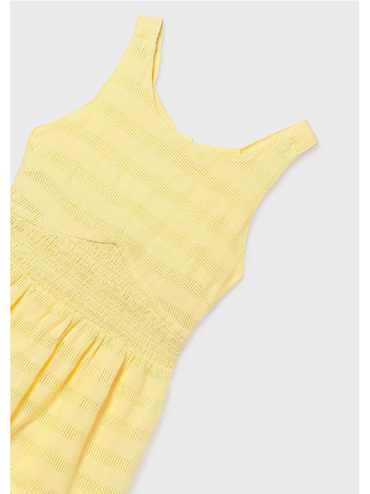 MAYORAL SUKIENKA DLA DZIEWCZYNY Z WYCIĘCIEM NA PLECACH ŻÓŁTA 6913/93