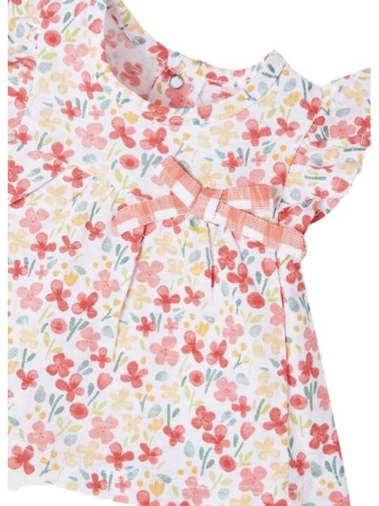 MAYORAL NEWBORN KOMPLET DLA DZIEWCZYNKI KOSZULKA PLUS SPODENKI 1626 53