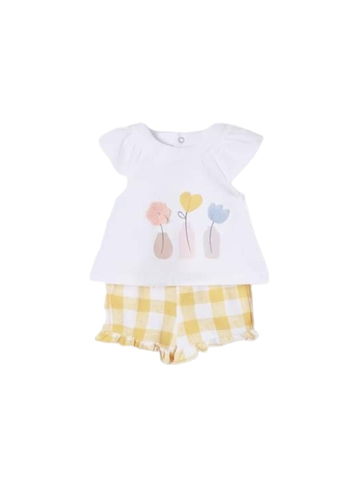 MAYORAL NEWBORN KOMPLET DLA DZIEWCZYNKI KOSZULKA PLUS SPODENKI 1626 /1