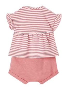 MAYORAL NEWBORN KOMPLET DLA DZIEWCZYNKI KOSZULKA PLUS SPODENKI 1623 /83