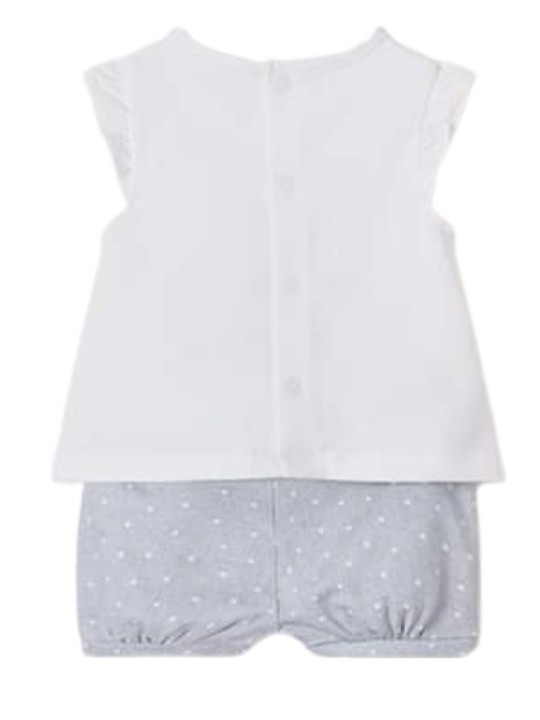 MAYORAL NEWBORN KOMPLET DLA DZIEWCZYNKI KOSZULKA PLUS SPODENKI 1622 /36