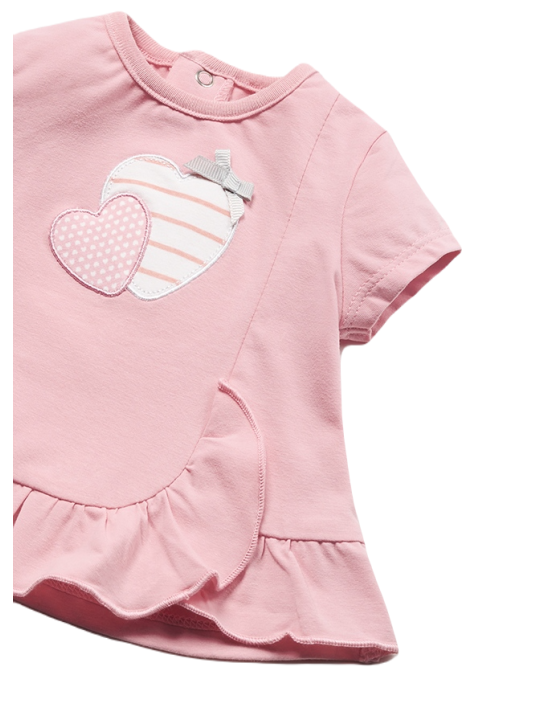 MAYORAL NEWBORN KOMPLET DLA DZIEWCZYNKI KOSZULKA PLUS SPODENKI 1609 /1