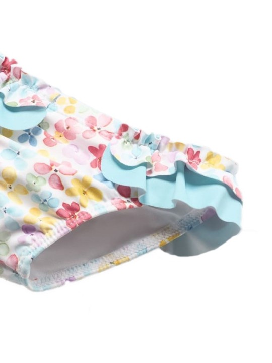 MAYORAL NEWBORN KOMPLET LETNI KĄPIELOWY DLA DZIEWCZYNKI KOSZULKA  MAJTKI PLUS KAPELUSZ 1692