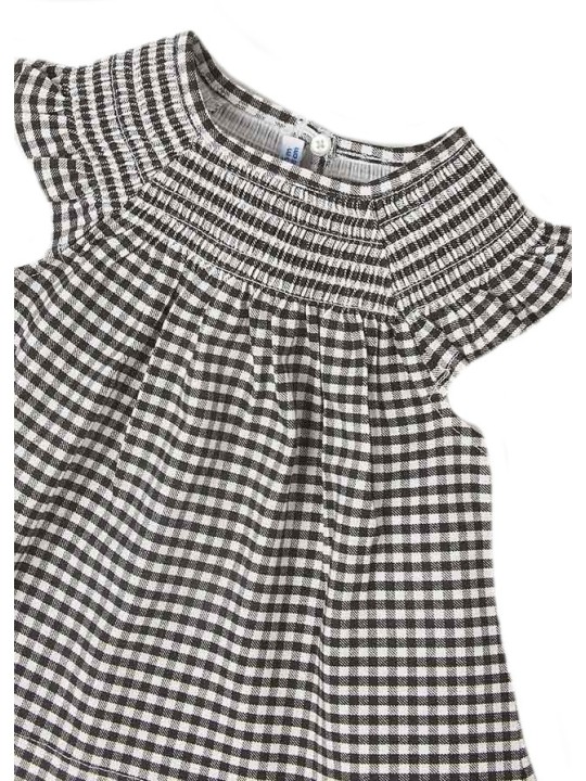 MAYORAL NEWBORN KOMPLET LETNI DLA DZIEWCZYNKI BLUZKA TUNIKA W KRATKĘ PLUS LEGINSY KOMPLET10