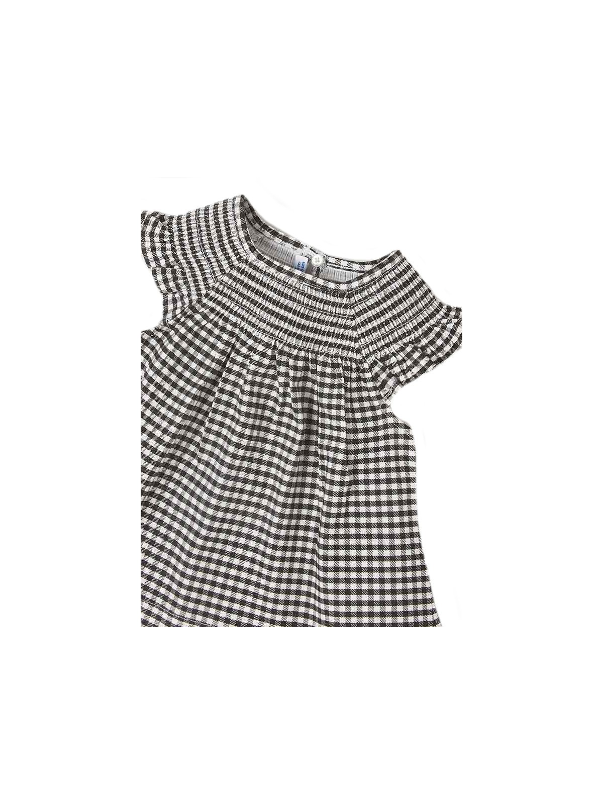 MAYORAL NEWBORN KOMPLET LETNI DLA DZIEWCZYNKI BLUZKA TUNIKA W KRATKĘ PLUS LEGINSY KOMPLET10