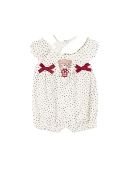 MAYORAL NEWBORN RAMPERS PAJAC  DLA DZIEWCZYNKI KREM Z MISIEM 1737 /93