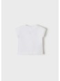 MAYORAL BABY T-SHIRT BLUZKA NA KRÓTKI RĘKAW DLA DZIEWCZYNKI BIAŁA Z DZIEWCZYNKAMI BLUZKA01