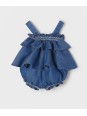 MAYORAL NEWBORN RAMPERS PAJAC LETNI DLA DZIEWCZYNKI MIĘKKI JEANS RAMPERS03