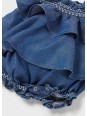 MAYORAL NEWBORN RAMPERS PAJAC LETNI DLA DZIEWCZYNKI MIĘKKI JEANS RAMPERS03