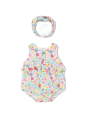 MAYORAL NEWBORN RAMPERS PAJAC LETNI DLA DZIEWCZYNKI PLUS OPASKA 1691