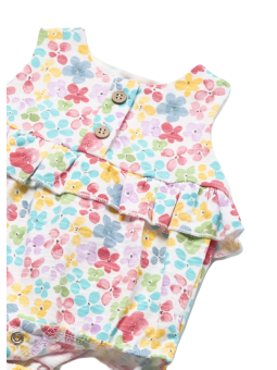 MAYORAL NEWBORN RAMPERS PAJAC LETNI DLA DZIEWCZYNKI PLUS OPASKA 1691