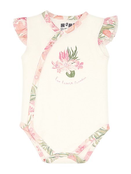 NINI BODY NEWBORN BEZ RĘKAWA DLA DZIEWCZYNKI ABN-2427