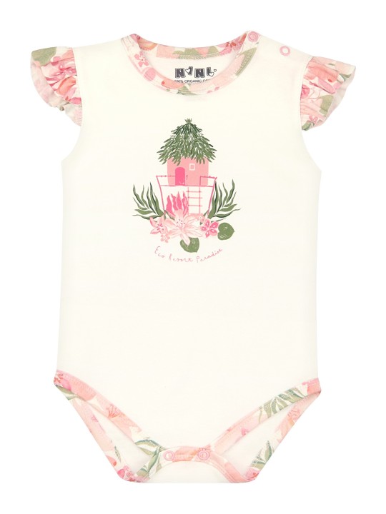 NINI BODY NEWBORN BEZ RĘKAWA DLA DZIEWCZYNKI ABN-2427