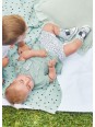 MAYORAL NEWBORN KOMPLET LETNI DLA DZIEWCZYNKI BLUZKA  PLUS SZORTY W PLAMKI 1624