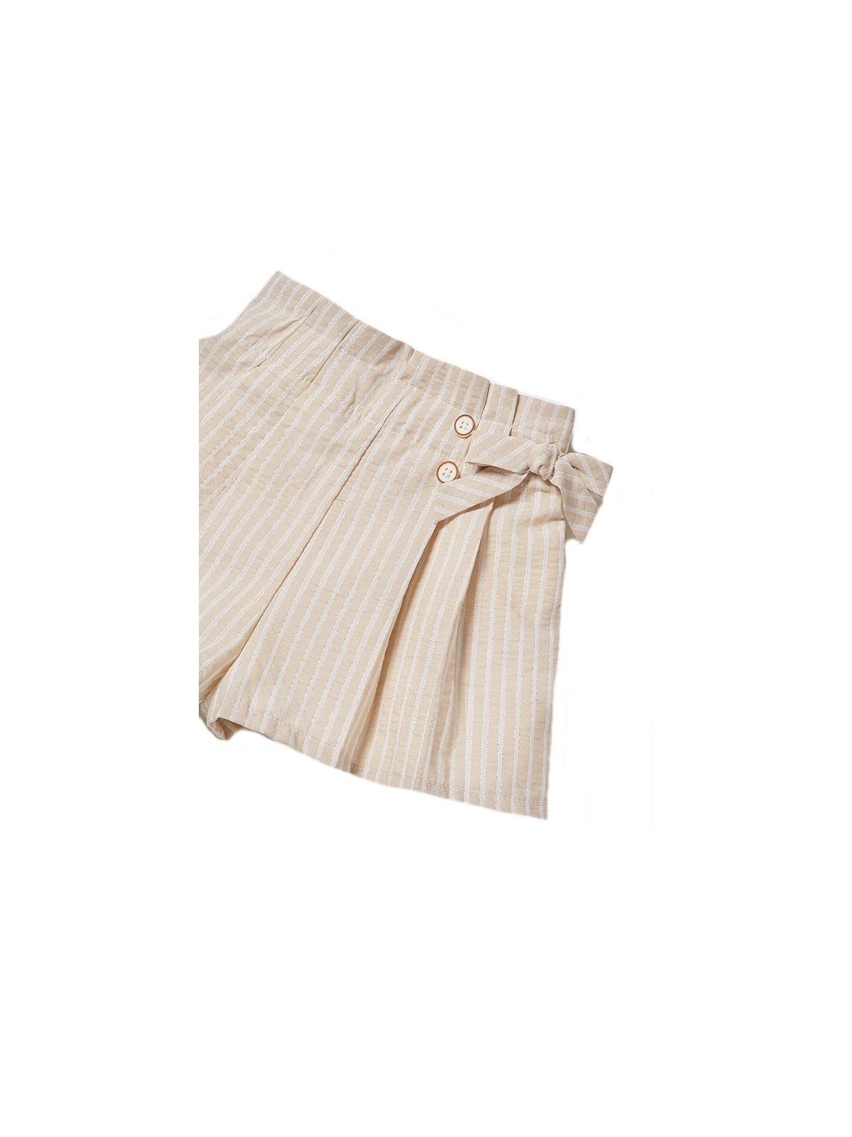 MAYORAL BABY KRÓTKIE SPODENKI DLA DZIEWCZYNKI BEŻ W PASKI 7358