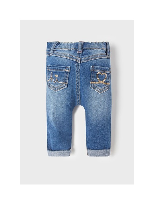 MAYORAL NEWBORN SPODNIE JEANSY NIEBIESKIE DLA DZIEWCZYNKI SPODNIE01