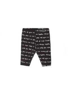 MAYORAL NEWBORN SPODNIE LEGINSY DLA DZIEWCZYNKI CZARNE NAPISY