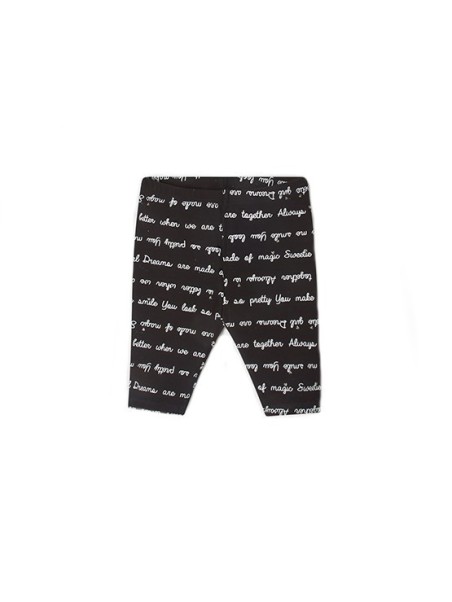 MAYORAL NEWBORN SPODNIE LEGINSY DLA DZIEWCZYNKI CZARNE NAPISY