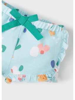 MAYORAL NEWBORN KRÓTKIE SPODENKI DLA DZIEWCZYNKI TURKUS SPODENKI02