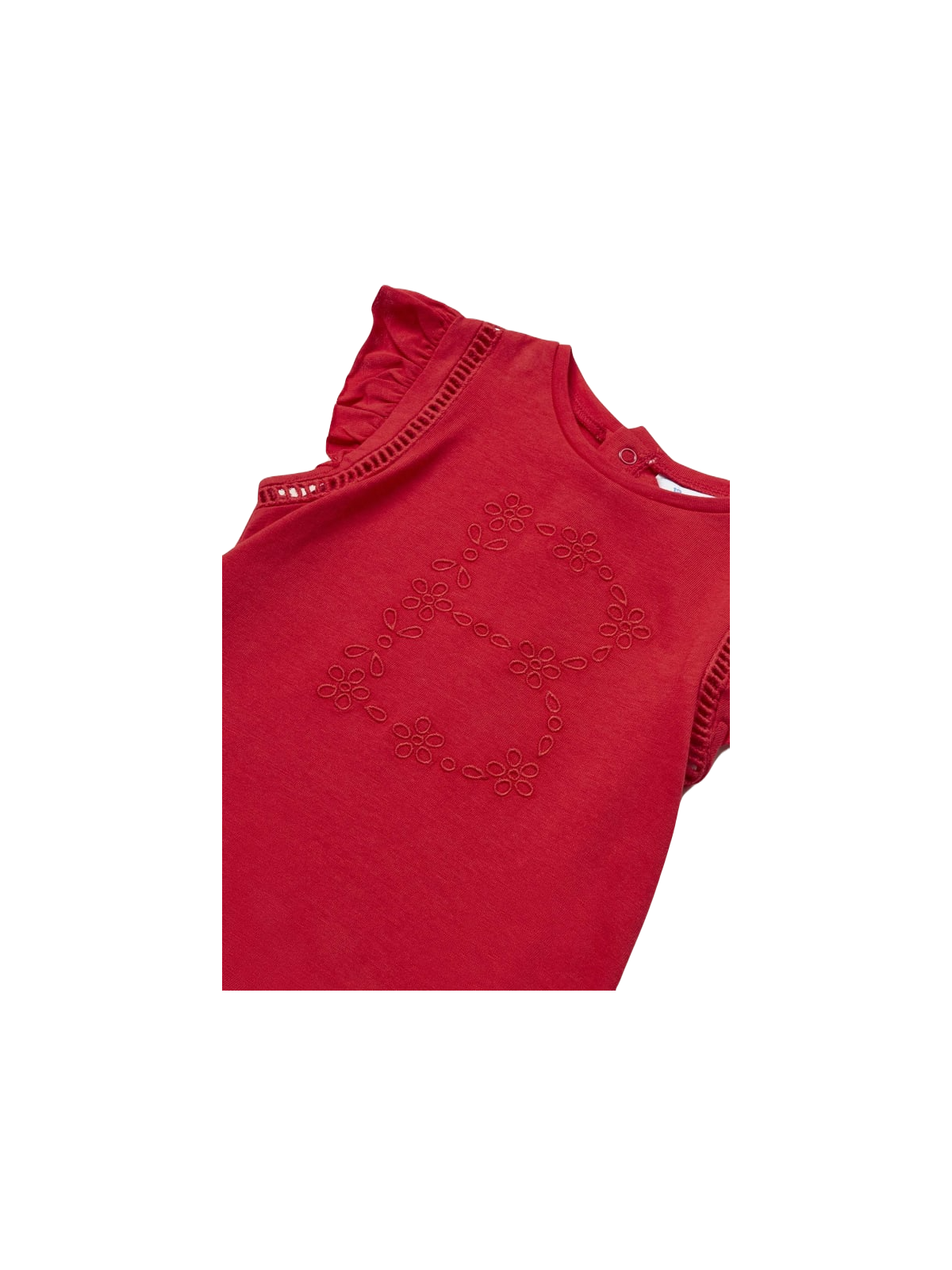 MAYORAL BABY T-SHIRT BLUZKA NA KRÓTKI RĘKAW DLA DZIEWCZYNKI CZERWONA 1012
