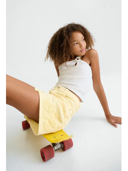 MAYORAL KRÓTKIE SPODENKI SZORTY JEANS DLA DZIEWCZYNKI ŻÓŁTE 6204/49