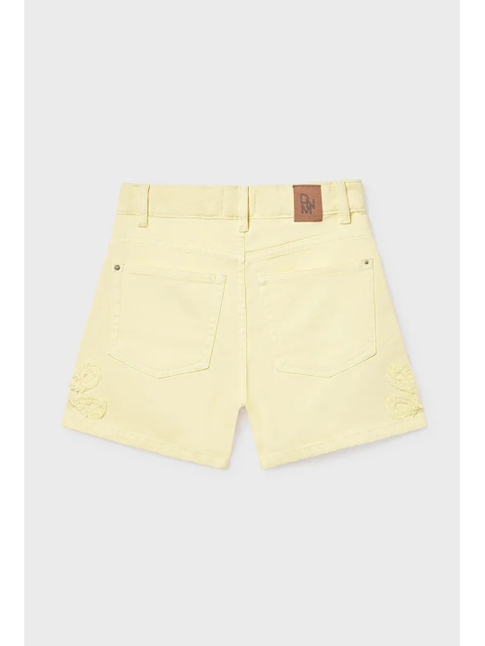 MAYORAL KRÓTKIE SPODENKI SZORTY JEANS DLA DZIEWCZYNKI ŻÓŁTE 6204/49