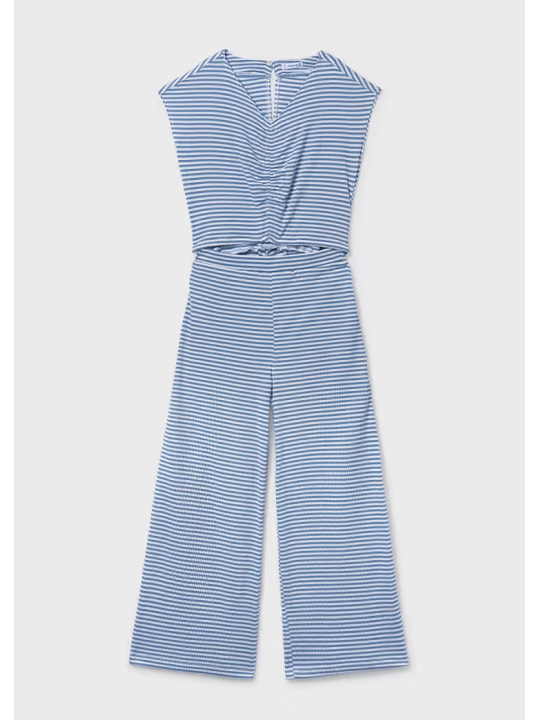 MAYORAL KOMBINEZON DLA DZIEWCZYNKI NIEBIESKI W BIAŁE PASKI 6875/52