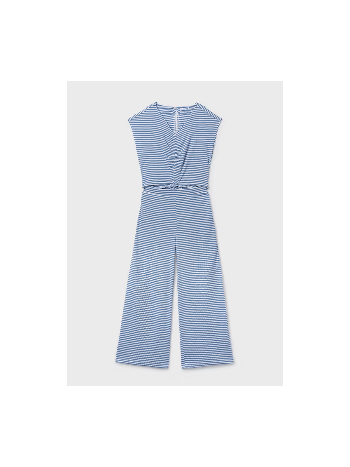 MAYORAL KOMBINEZON DLA DZIEWCZYNKI NIEBIESKI W BIAŁE PASKI 6875/52