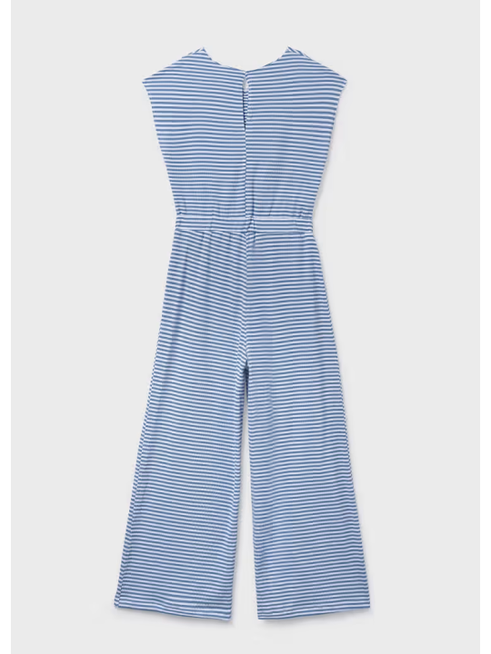 MAYORAL KOMBINEZON DLA DZIEWCZYNKI NIEBIESKI W BIAŁE PASKI 6875/52