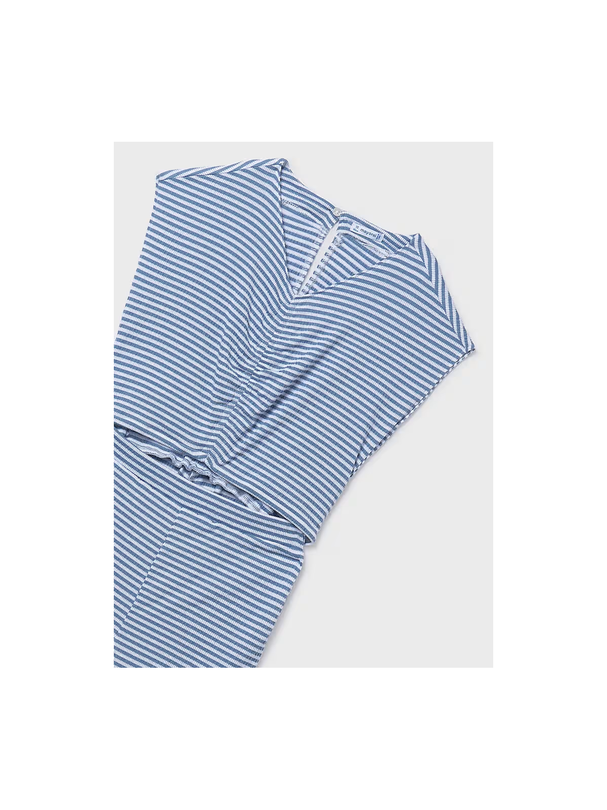 MAYORAL KOMBINEZON DLA DZIEWCZYNKI NIEBIESKI W BIAŁE PASKI 6875/52