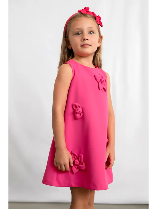 MAYORAL SUKIENKA WIZYTOWA DLA DZIEWCZYNKI RÓŻ FUKSJA 3922/94