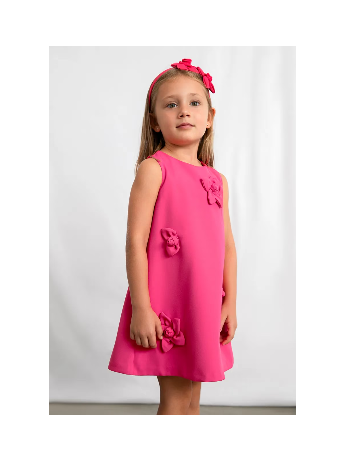 MAYORAL SUKIENKA WIZYTOWA DLA DZIEWCZYNKI RÓŻ FUKSJA 3922/94